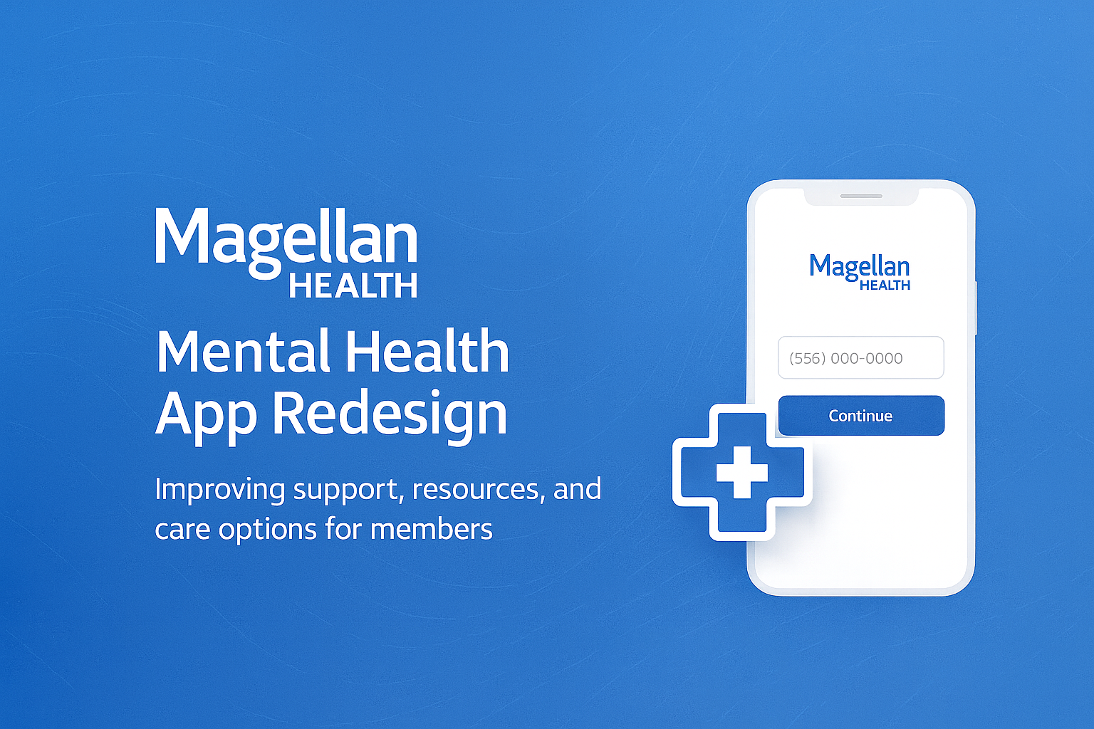 Magellan Health Mental Health App Redesign Hero Image